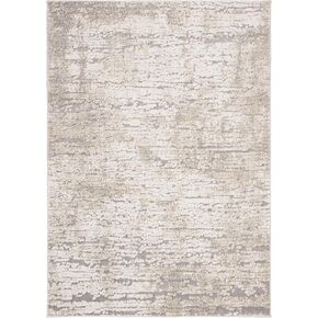 سجادة SAFAVIEH Spirit Collection Runner - 2 × 10 بوصة، رمادي داكن وعاجي، تصميم تجريدي حديث، لا يتساقط ويسهل العناية به، مثالي للمناطق ذات حركة المرور العالية في غرفة المعيشة وغرفة النوم (SPR126E) in Kuwait