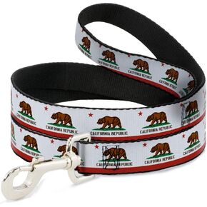Buckle-Down Pet Leash - California State Flag White - 4 Feet Long - 1" Wide in Kuwait