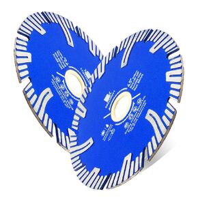 Diamond Turbo Cutting Blade 4 1/2",BRSCHNITT 2pcs Diamond Saw Blade for Granite,Marble,Concrete,Porcelain Tile,Ceramic Tile,Masonry in Kuwait