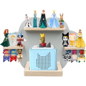 Taladad for TonieBox and Tonie Shelf Cloud,Tonies Storage for 12-20 Tonie Figures Characters Magnetic Wall Shelf for Tonies Toniebox, Charging Station, Blue in Kuwait