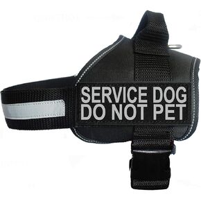 تأتي سترة سرج الكلاب Doggie Stylz Service مع رقعتين عاكستين للخدمة لا يسمح بالحيوانات الأليفة. يرجى قياس الكلب قبل الطلب (مقاس 24-31 بوصة، أحمر) in Kuwait
