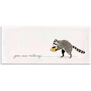 Stupell Industries You Saw Nothing Phrase Animal Humor Raccoon Coffee, Designed by Victoria Barnes Wall Art, 17 x 40, Canvas in Kuwait