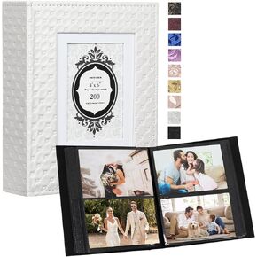 RECUTMS Photo Album 4x6 600 Photos Black Pages Large Capacity Leather Cover Memo Album Wedding Family Photo Albums Holds 600 Horizontal and Vertical Photos in Kuwait