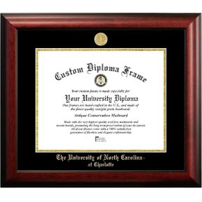 Campus Images NC993GED University of North Carolina, Charlotte Embossed Diploma Frame, 11" x 14", Gold in Kuwait