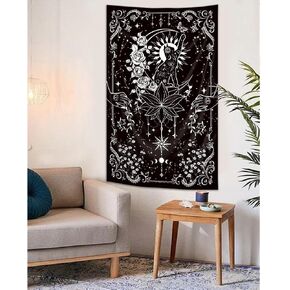 Riyidecor Magical Library Tapestry Fairy Tale Mysterious Mysty Bookshelf Wall Hanging Study Magic Book 59Wx51H Inch for Kids Children Child Toddler Nursery Bedroom Living Room Dorm Wall Home Decor in Kuwait