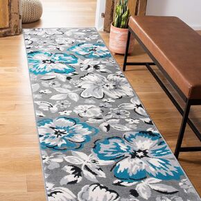 Rugshop Modern Floral Area Rugs 5' x 7' Multi in Kuwait