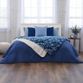 Northwest Ashford Home Cozy Silk Touch Ribbed Throw Blanket with Sherpa, Dharma 50 x 60 inches in Kuwait