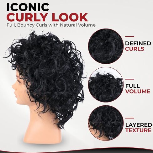 80s Light Blonde Mullet Wigs for Men with Sunglasses and Cross Necklace Retro 80s Fashion Heavy Metal Rock-Rocker Hairstyle Wigs Perfect for Themed Party Role-Playing Halloween, Cosplay, and Costume in Kuwait
