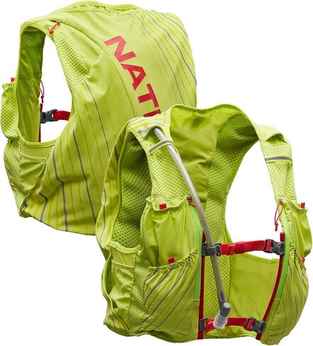 Nathan Pinnacle Race Vest & 12L Hydration Pack with 1.6L Bladder, Water-Resistant Pockets, Lightweight & Moisture Wicking in Kuwait