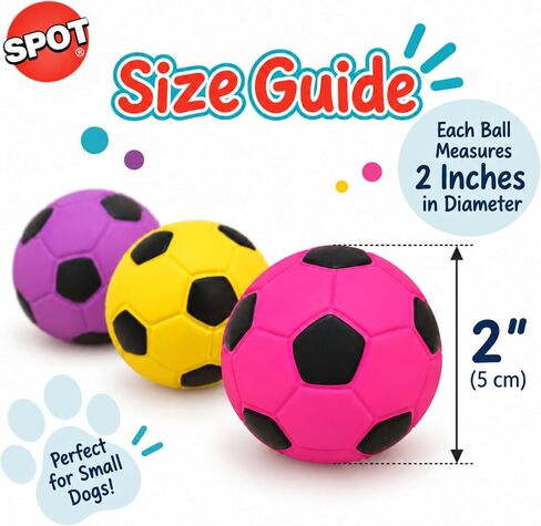 Ethical Stuffed Latex Soccerball Dog Toy - 1 Count (Color May Vary),Small Breeds in Kuwait