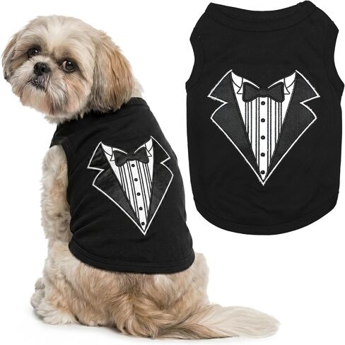 Parisian Pet Tuxedo Dog T-Shirt, Medium in Kuwait