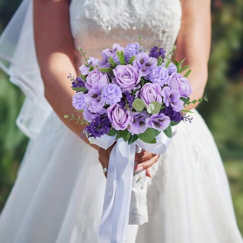 HUAESIN Artificial Flowers Valentine's Day Decorations Fake Spring Flowers Artificial Rose Carnation Bouquets Indoor Silk Floral Arrangements for Home Table Anniversary Wedding Decorations Outdoor in Kuwait
