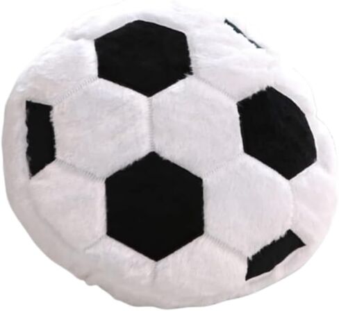 17.7inch Fluffy Soccer Balls Plush Pillow,Soft Soccer Ball Stuffed Toys,Decorative Soccer & Football Pillow Cushion Throw Pillow,Football Plushies Plush Doll for Home Deco Kids Big Sports Toy Gift in Kuwait