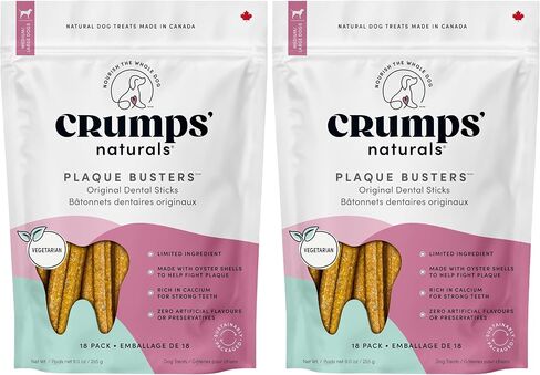 Crumps' Naturals Plaque Busters Advanced - Double Fresh Dental Sticks 9.5oz in Kuwait