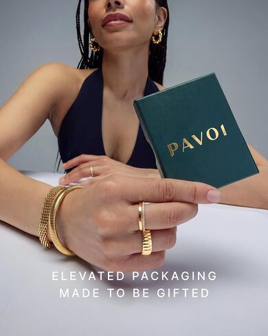 PAVOI 14K Gold Plated Delicate CZ Chain Earrings for Women | Double Piercing Dangle Chain Studs Earrings | Cubic Zirconia Earscapes Earrings in Kuwait