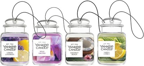 Yankee Candle Ultimate Car Jar - Balsam & Cedar, Christmas Cookie, Sparkling Cinnamon - Set of 3 Ultim in Kuwait