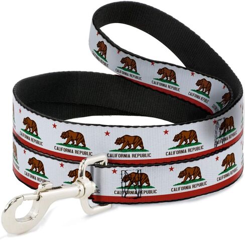 Buckle-Down Pet Leash - California State Flag White - 4 Feet Long - 1" Wide in Kuwait