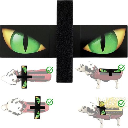 CoyoteVest Waterproof Flexible Hawk Eyes for Dog Protection | Light Weight Plastic Sheet with Double Sided Velcro | Help Prevent Attacks from Birds of Prey in Kuwait