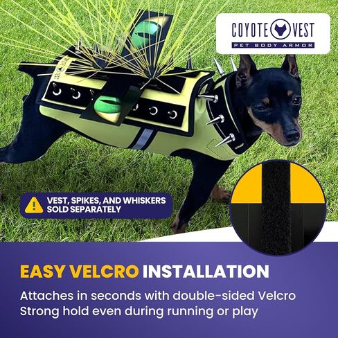 CoyoteVest Waterproof Flexible Hawk Eyes for Dog Protection | Light Weight Plastic Sheet with Double Sided Velcro | Help Prevent Attacks from Birds of Prey in Kuwait