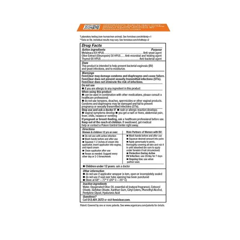FemiClear BV & Yeast Infection Protection Vaginal Cream, Made with Natural Ingredients, Homeopathic Feminine Care in Kuwait