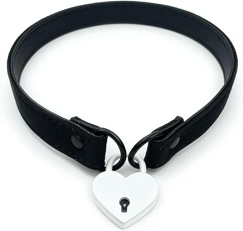 Succuba Padlock Choker Collar Necklace Lolita Collar Cat Kitty Velvet Necklace with Lock and Key For Women and Men in Kuwait