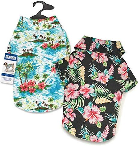 قميص Canine Hawaiian Breeze Camp كاجوال للكلاب، مقاس 10 بوصات XS in Kuwait