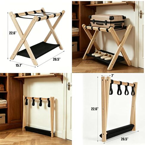 AONTUS Baby Crib Mobile Arm Infant Bed Decoration Hanger 100% Natural Beech Wood Holder Arm in Kuwait