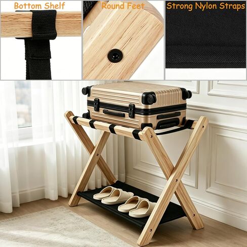 AONTUS Baby Crib Mobile Arm Infant Bed Decoration Hanger 100% Natural Beech Wood Holder Arm in Kuwait