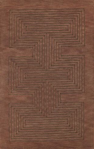 Momeni Simba Wool Hand Tufted Contemporary Indoor Area Rug, Copper in Kuwait