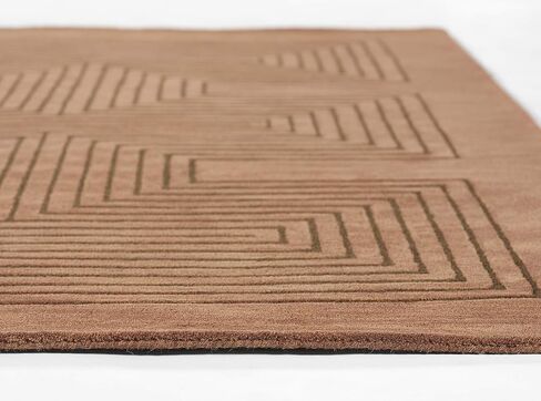 Momeni Simba Wool Hand Tufted Contemporary Indoor Area Rug, Copper in Kuwait