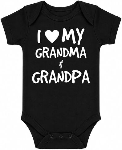 CBTwear I Love My Grandma and Grandpa Funny Baby Bodysuit in Kuwait