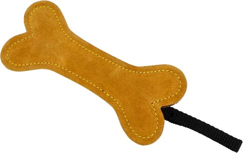 Leather Dog Toys for Small Puppy Dogs. 100% Genuine Leather - No Harmful Fillings (Bone (Pack of 5)) in Kuwait