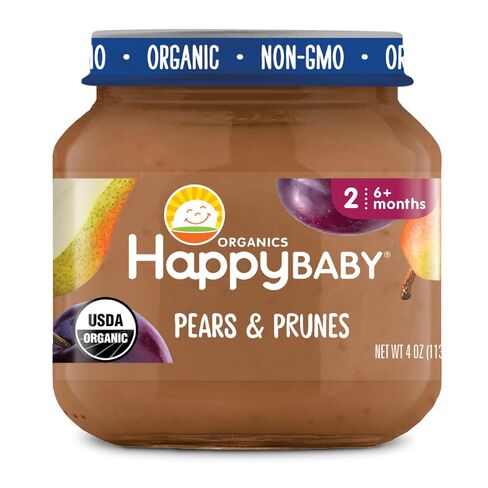 Happy Baby Organic Stage 2 Pears & Prunes Baby Food, 4 OZ in Kuwait