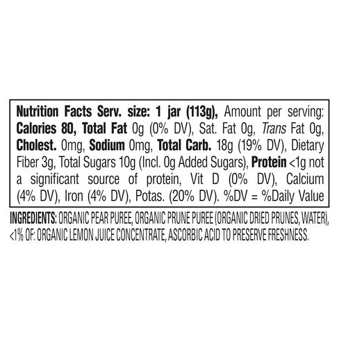 Happy Baby Organic Stage 2 Pears & Prunes Baby Food, 4 OZ in Kuwait