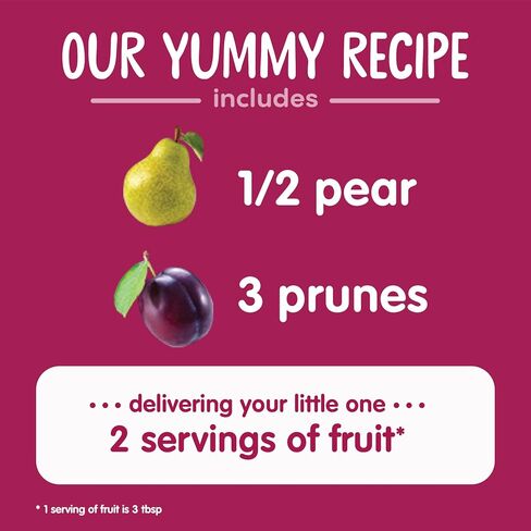 Happy Baby Organic Stage 2 Pears & Prunes Baby Food, 4 OZ in Kuwait