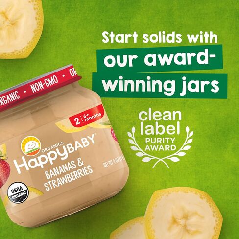 Happy Baby Organic Stage 2 Pears & Prunes Baby Food, 4 OZ in Kuwait
