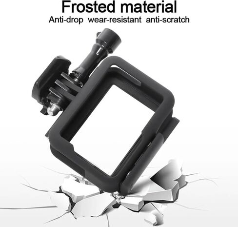 Frame Case Shell Protector Housing Army Green + Lone Screw + Base Mount for Go Pro Hero 5 6 7 Black New Accessories (Black Color) in Kuwait