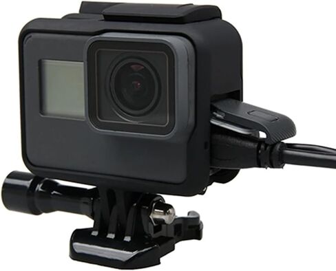 Frame Case Shell Protector Housing Army Green + Lone Screw + Base Mount for Go Pro Hero 5 6 7 Black New Accessories (Black Color) in Kuwait