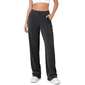ODODOS Women's Modal Soft Wide Leg Pants with Pockets Adjustable Shockcord High Waist Casual Lounge Pants-27/29/31" Inseam in Kuwait