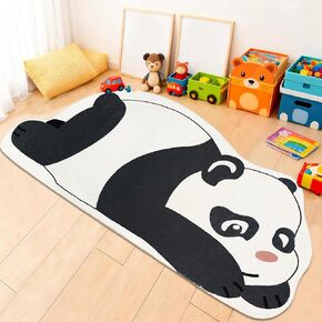 Lacomfy Leopard Rug 5Ft Animal Kids Carpet Nonslip Bedroom Rug Cartoon Floor Runner Rug for Kids Boys Girls Room Decor Baby Nursery Mats for Playing Play Mat for Nursery Decor, Light Pink, 31.5"x63" in Kuwait