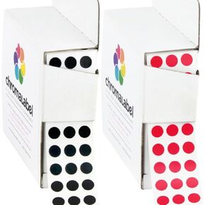 ChromaLabel 0.25 inch Orange Sticky Color Coding Dot Stickers, Ideal for Pricing, Office Supplies, Teachers, Comes with Handy Dispenser - Great for Retail, Manufacturing, Recreation in Kuwait