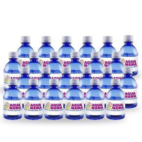 AQUAWAWA Nursery Water For Babies 24 Pack 8 oz Bottles Purified Vapor Distilled | Fresh Single Serve| Lightweight For Diaper Bag | BPA, Fluoride, Chemical and Mineral Free | Dr Recommended, Baby Safe, Clean, FRESH in Kuwait