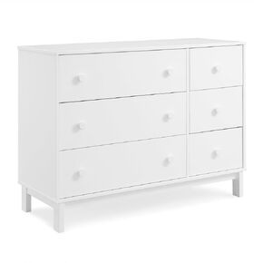 GAP babyGap Legacy 6 Drawer Dresser with Leather Pulls and Interlocking Drawers - Greenguard Gold Certified, Navy/Natural in Kuwait