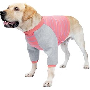 HDKUW Dog Elbow Protector Shirt, Dog Leg Recovery Suit for Prevent Licking Wound, Dog Shirt with Mesh Pad for Small Medium Large Dogs Pink XXL in Kuwait