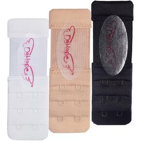 DoHope Elastic Adjustable Bra Extender 2 Hook 3 Rows Narrow Bra Band Extension in Kuwait
