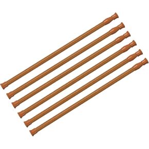 6 Pack Small Spring Tension Curtain Rod 12 to 20 Inch, Thin Tension Rod No Drill for Window Cupboard Closet, White in Kuwait