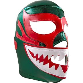 MIL MASCARAS SHARK Adult Lucha Libre Wrestling Mask (pro-fit) Costume Wear - Green in Kuwait