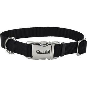 Coastal Pet Adjustable Dog Collar with Metal Buckle - Comfortable Fade-Resistant Dog Collar with Snap Lock - Perfect for Walking & Tie Outs - Purple - 3/4" x 14" - 20" in Kuwait