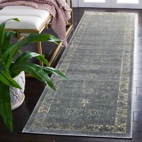 سجادة SAFAVIEH Vintage Collection Runner - 2'2" x 6'، رمادي داكن، تصميم فيسكوز شرقي، مثالية للمناطق ذات حركة المرور العالية في غرفة المعيشة وغرفة النوم (VTG117-1662) in Kuwait