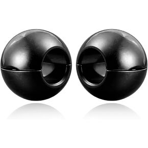 Twolobes 1 pair 9g ear weight Classic Spheres 12mm+ (1/2"), Hypoallergenic 316 Stainless Steel Ear Weights Plugs Tunnels Gauges for Ear Body Jewelry Women Men in Kuwait